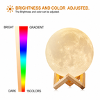 Lunéa™ – Lampe Lune 3D Tactile
