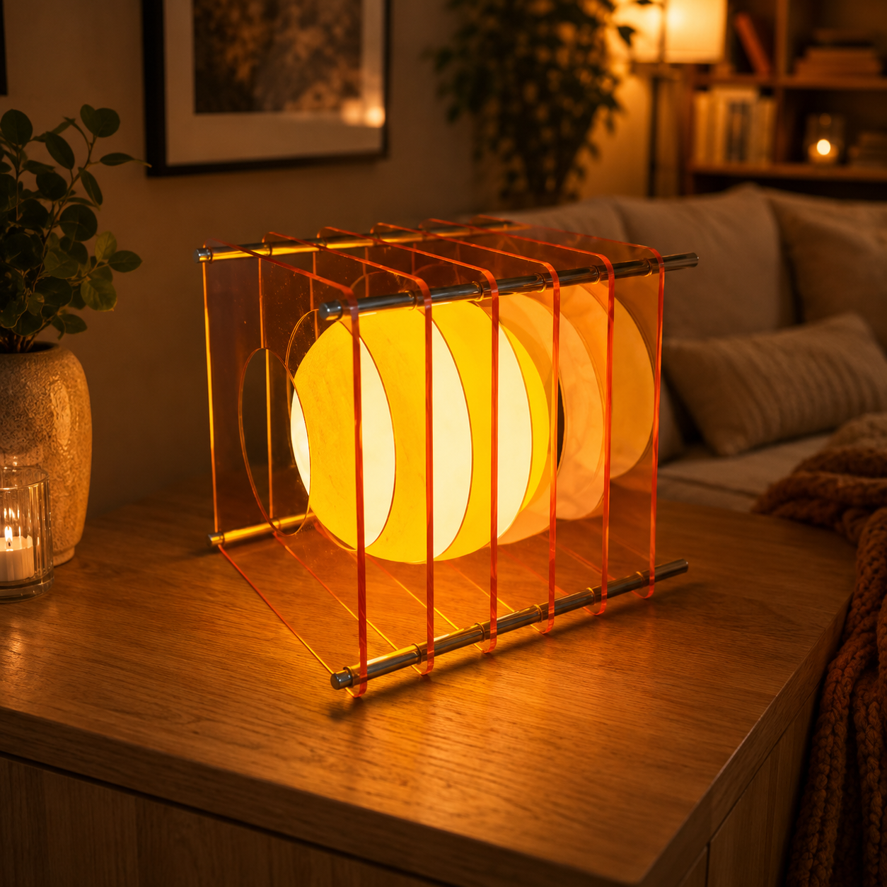 Lampe Bohème Soufflée — Verre Artisanal