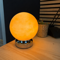 Lampe Ambre Céleste — Bureau Vintage en Verre