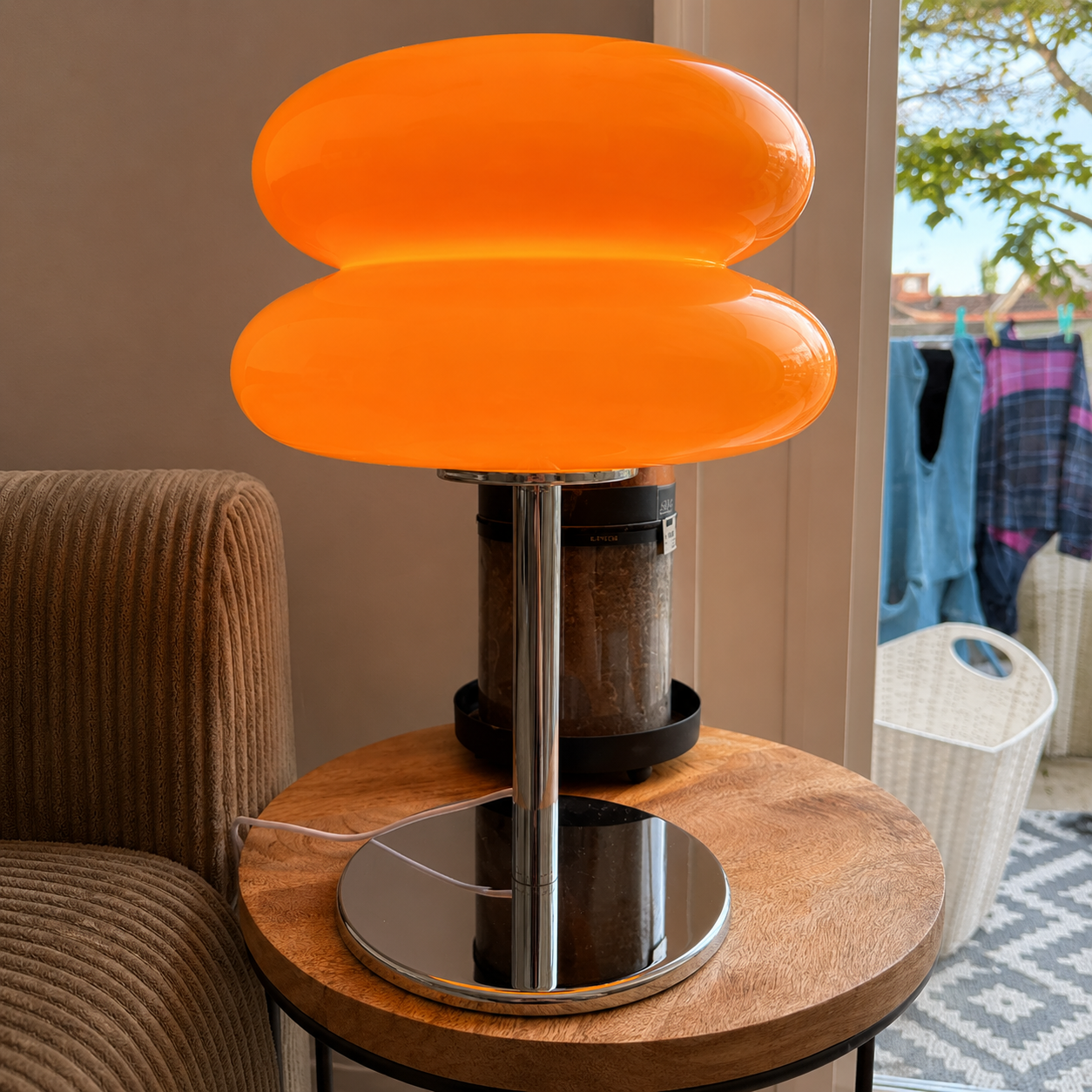 Lampe Terracotta Rétro — Chaleur d'Antan