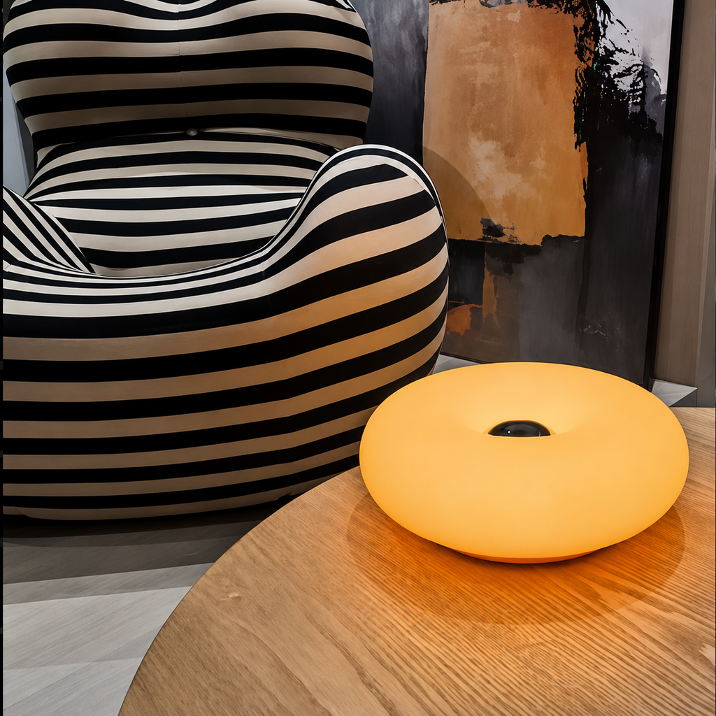 Lampe Antique — Verre Texturé